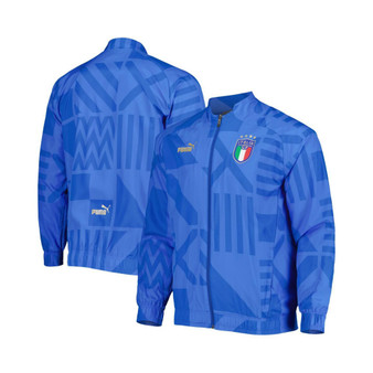 Men's Blue Italy National Team Pre-Match Raglan Full-Zip Training Jacket