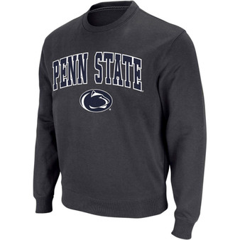 Men's Charcoal Penn State Nittany Lions Arch Logo Crew Neck Sweatshirt