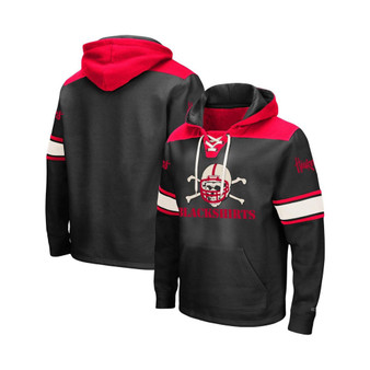 Men's Black Nebraska Huskers 2.0 Lace-Up Logo Pullover Hoodie