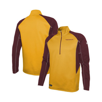 Men's Gold Washington Football Team Combine Authentic Two-a-Days Half-Zip Jacket