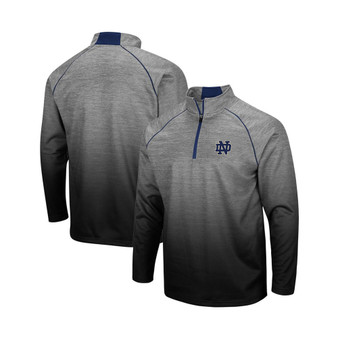 Men's Heathered Gray Notre Dame Fighting Irish Sitwell Raglan Quarter-Zip Jacket