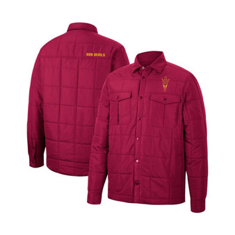 Men's Maroon Arizona State Sun Devils Detonate Quilted Full-Snap Jacket