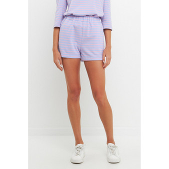 Women's Striped Breton Shorts