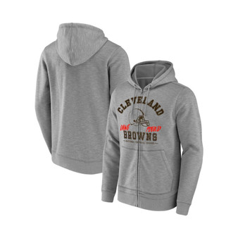 Men's NFL x Darius Rucker Collection by Heather Gray Cleveland Browns Slub Full-Zip Hoodie