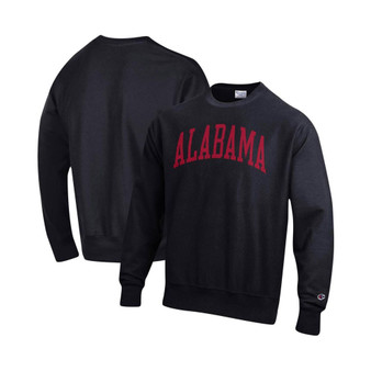 Men's Black Alabama Crimson Tide Arch Reverse Weave Pullover Sweatshirt