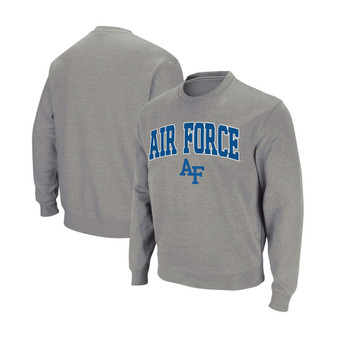 Men's Heathered Gray Air Force Falcons Arch Logo Sweatshirt