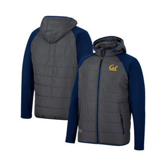Men's Charcoal, Navy Cal Bears Good On You Raglan Full-Zip Jacket