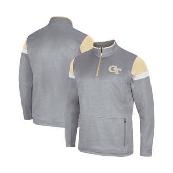 Men's Gray Georgia Tech Yellow Jackets Bingo Quarter-Zip Jacket