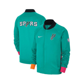 Men's Turquoise, Pink San Antonio Spurs 2022/23 City Edition Showtime Thermaflex Full-Zip Jacket