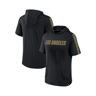 Men's Branded Black LAFC Definitive Victory Short-Sleeved Pullover Hoodie