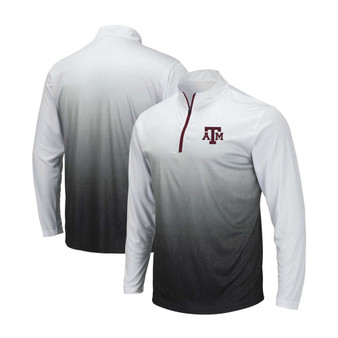 Men's Gray Texas A M Aggies Magic Team Logo Quarter-Zip Jacket