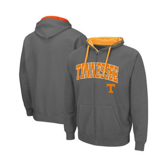 Men's Charcoal Tennessee Volunteers Big and Tall Full-Zip Hoodie