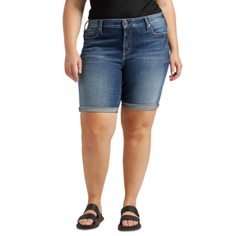 Plus Size Elyse Mid-Rise Bermuda Shorts