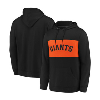 Men's Black, Orange San Francisco Giants True Classics Team Faux Cashmere Pullover Hoodie