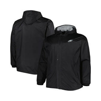 Men's Black Philadelphia Eagles Big and Tall Legacy Stadium Full-Zip Jacket