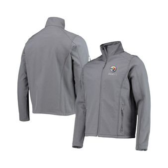 Men's Charcoal Pittsburgh Steelers Sonoma Softshell Full-Zip Jacket