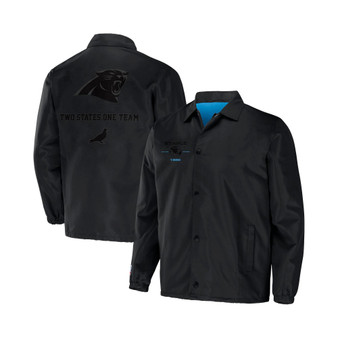 Men's NFL X Staple Black Carolina Panthers Embroidered Nylon Jacket