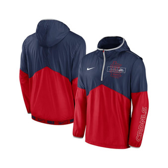 Men's Navy and Red St. Louis Cardinals Overview Half-Zip Hoodie Jacket