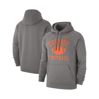 Men's Heathered Gray Oklahoma State Cowboys Football Club Pullover Hoodie