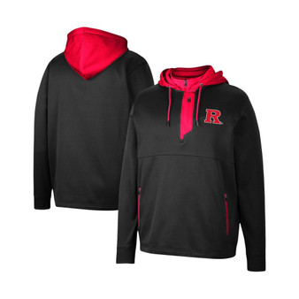 Men's Black Rutgers Scarlet Knights Luge 3.0 Quarter-Zip Hoodie