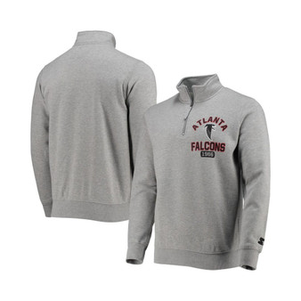 Men's Gray Atlanta Falcons Throwback Heisman Quarter-Zip Jacket
