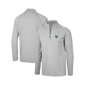 Men's Gray Oakland Athletics Orion Historic Logo Raglan Quarter-Zip Jacket