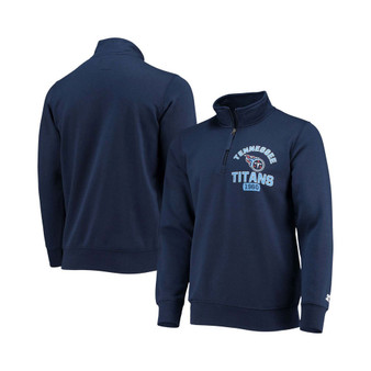 Men's Navy Tennessee Titans Heisman Quarter-Zip Jacket