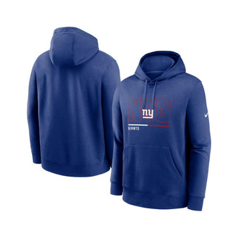Men's Royal New York Giants City Code Club Fleece Pullover Hoodie