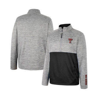 Men's Gray Texas Tech Red Raiders John Half-Zip Jacket