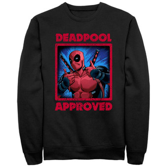 Men's Deadpool Approved Crew Fleece Pullover