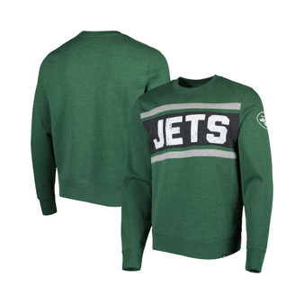 Men's Heathered Green New York Jets Bypass Tribeca Pullover Sweatshirt