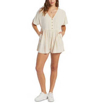 Juniors' Endless Journey V-Neck Short-Sleeve Romper