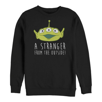 Disney Pixar Men's Toy Story Aliens Stranger Outside, Crewneck Fleece