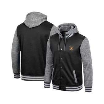 Men's Black Army Black Knights Robinson Hoodie Full-Snap Jacket