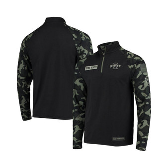 Men's Black, Camo Iowa State Cyclones OHT Military-Inspired Appreciation Take Flight Raglan Quarter-Zip Jacket