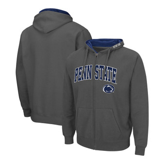 Men's Charcoal Penn State Nittany Lions Arch Logo 3.0 Full-Zip Hoodie