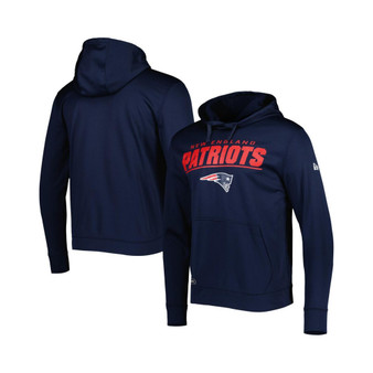 Men's Navy New England Patriots Combine Authentic Stated Logo Pullover Hoodie