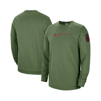 Men's Olive Arizona Wildcats Military-Inspired Pullover Sweatshirt