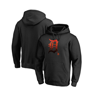 Men's Branded Black Detroit Tigers Midnight Mascot Pullover Hoodie