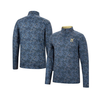 Men's Navy Navy Midshipmen Tivo Quarter-Zip Jacket