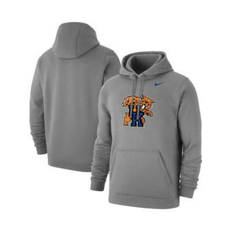 Men's Heathered Gray Kentucky Wildcats Big and Tall Alternate Logo Club Pullover Hoodie