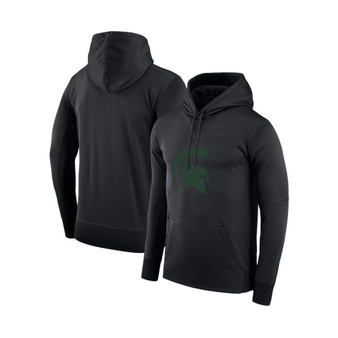 Men's Black Michigan State Spartans Big and Tall Legend Primary Logo Performance Pullover Hoodie