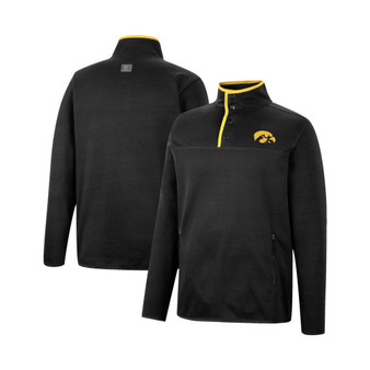 Men's Black Iowa Hawkeyes Rebound Quarter-Snap Jacket