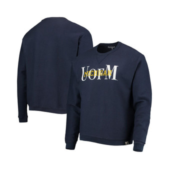 Men's Navy Michigan Wolverines Timber Pullover Sweatshirt
