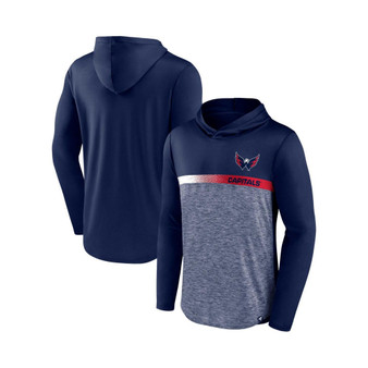 Men's Branded Navy Washington Capitals Podium Defender Pullover Hoodie