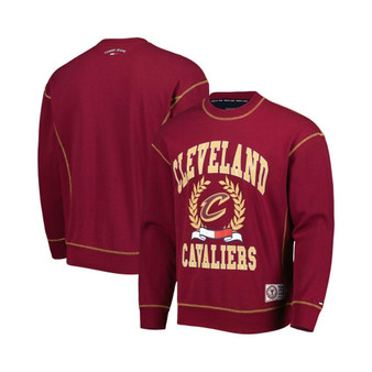 Men's Wine Cleveland Cavaliers Peter French Terry Pullover Sweatshirt
