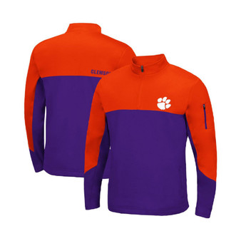 Men's Orange Clemson Tigers Triple Dog Dare Quarter-Zip Jacket