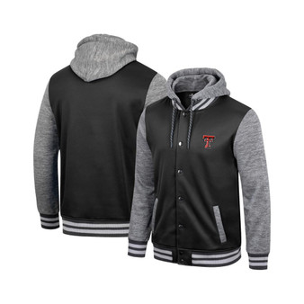 Men's Black Texas Tech Red Raiders Robinson Hoodie Full-Snap Jacket