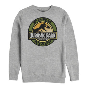 Jurassic Park Men's Staff Retro Logo Crewneck Fleece
