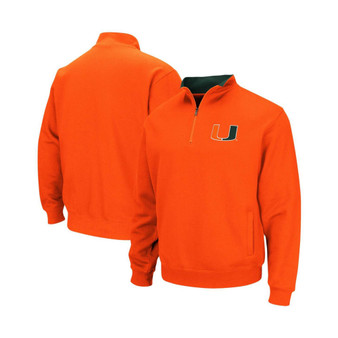 Men's Orange Miami Hurricanes Tortugas Logo Quarter-Zip Jacket